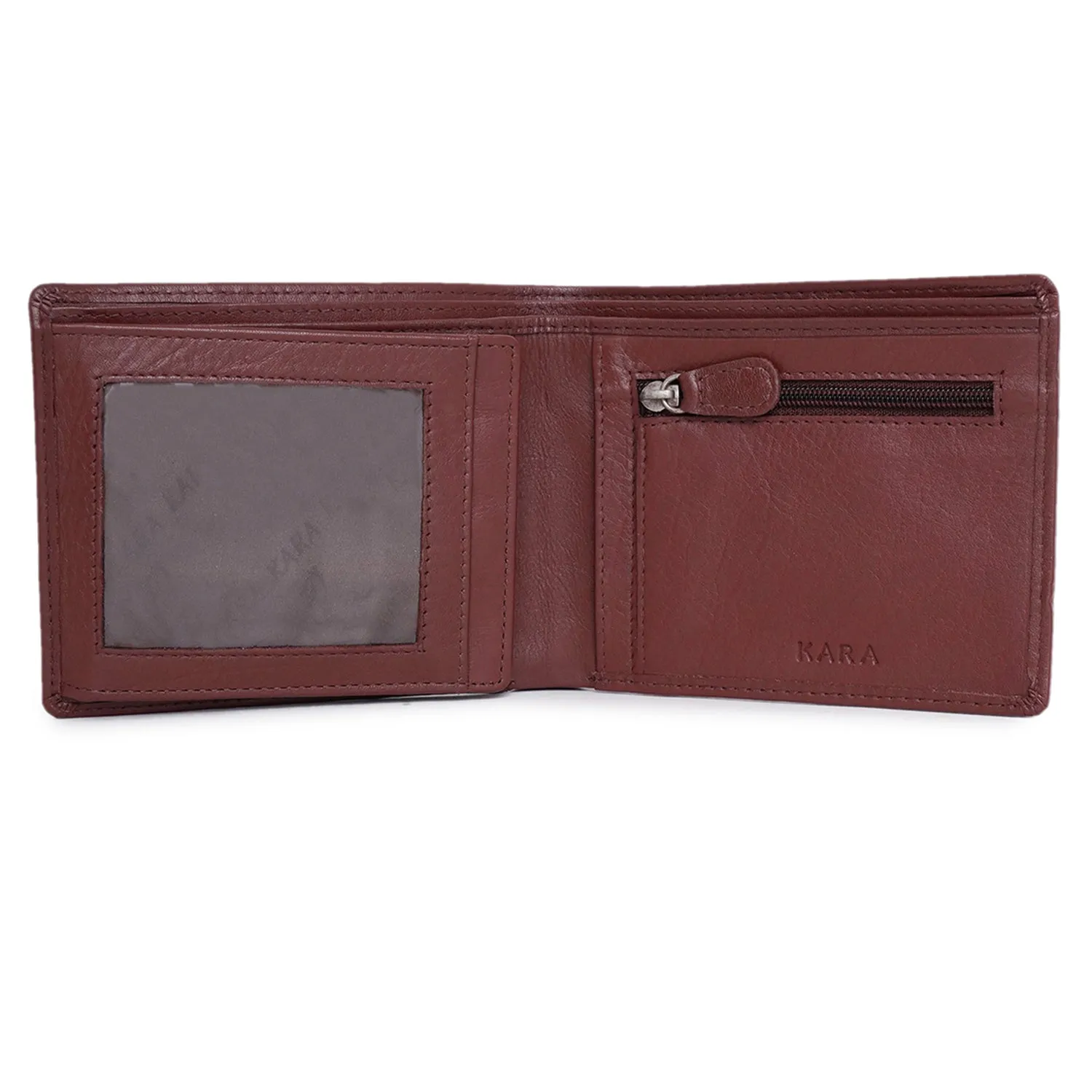 10093 Brown Leather Bifold Wallet