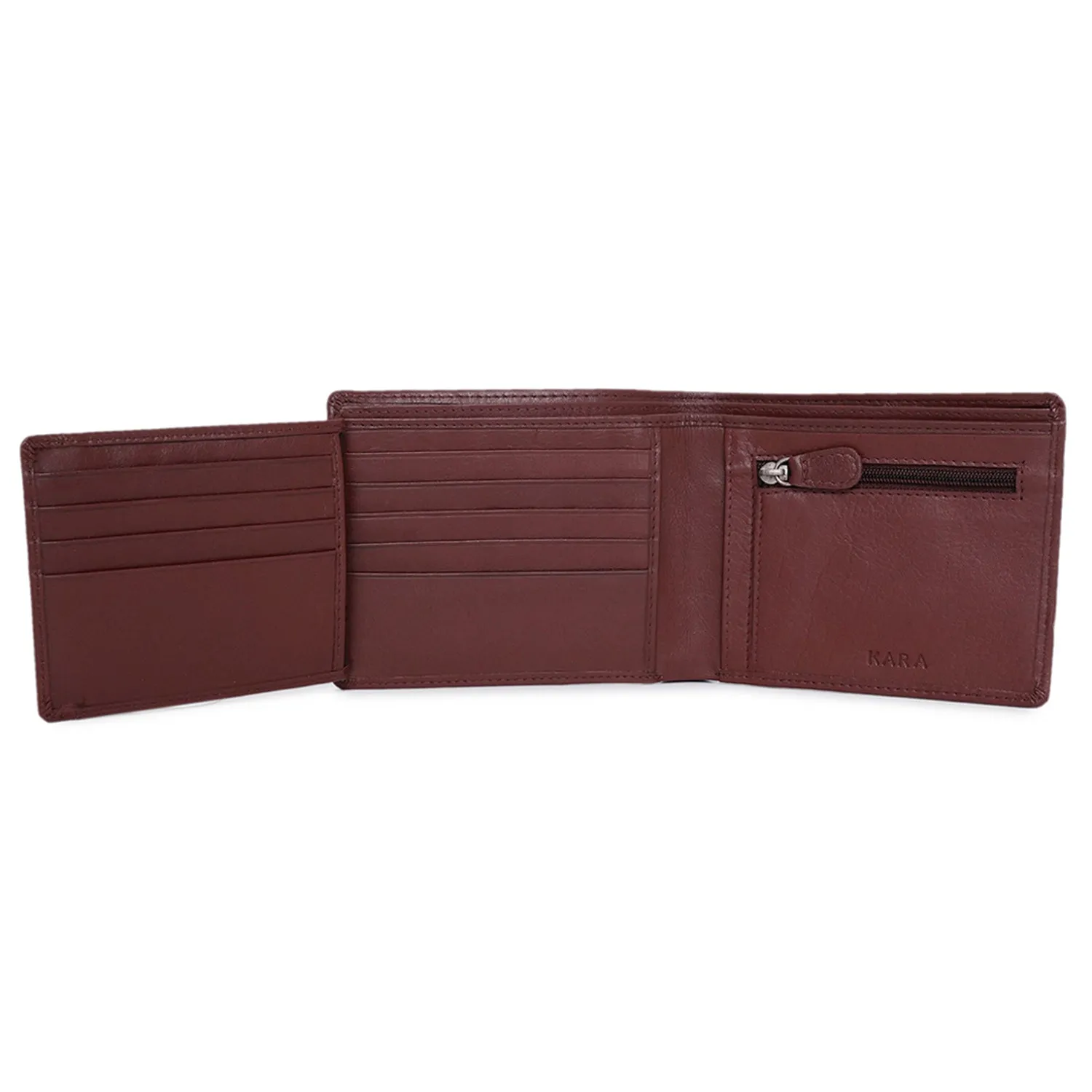 10093 Brown Leather Bifold Wallet
