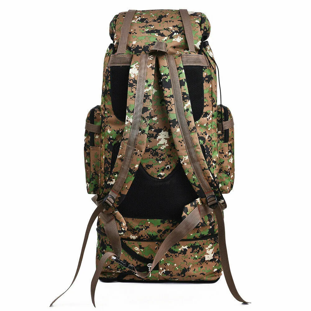 100L Outdoor Molle Military Tactical Bag Waterproof Hiking Backpack