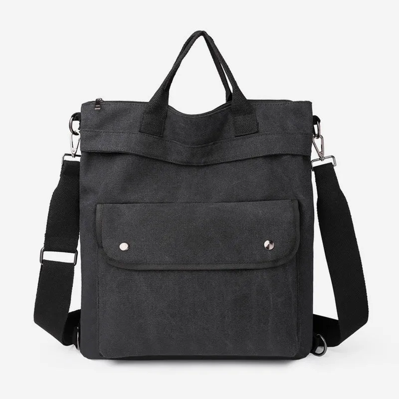 3-Way Use Large Capacity Canvas Backpack