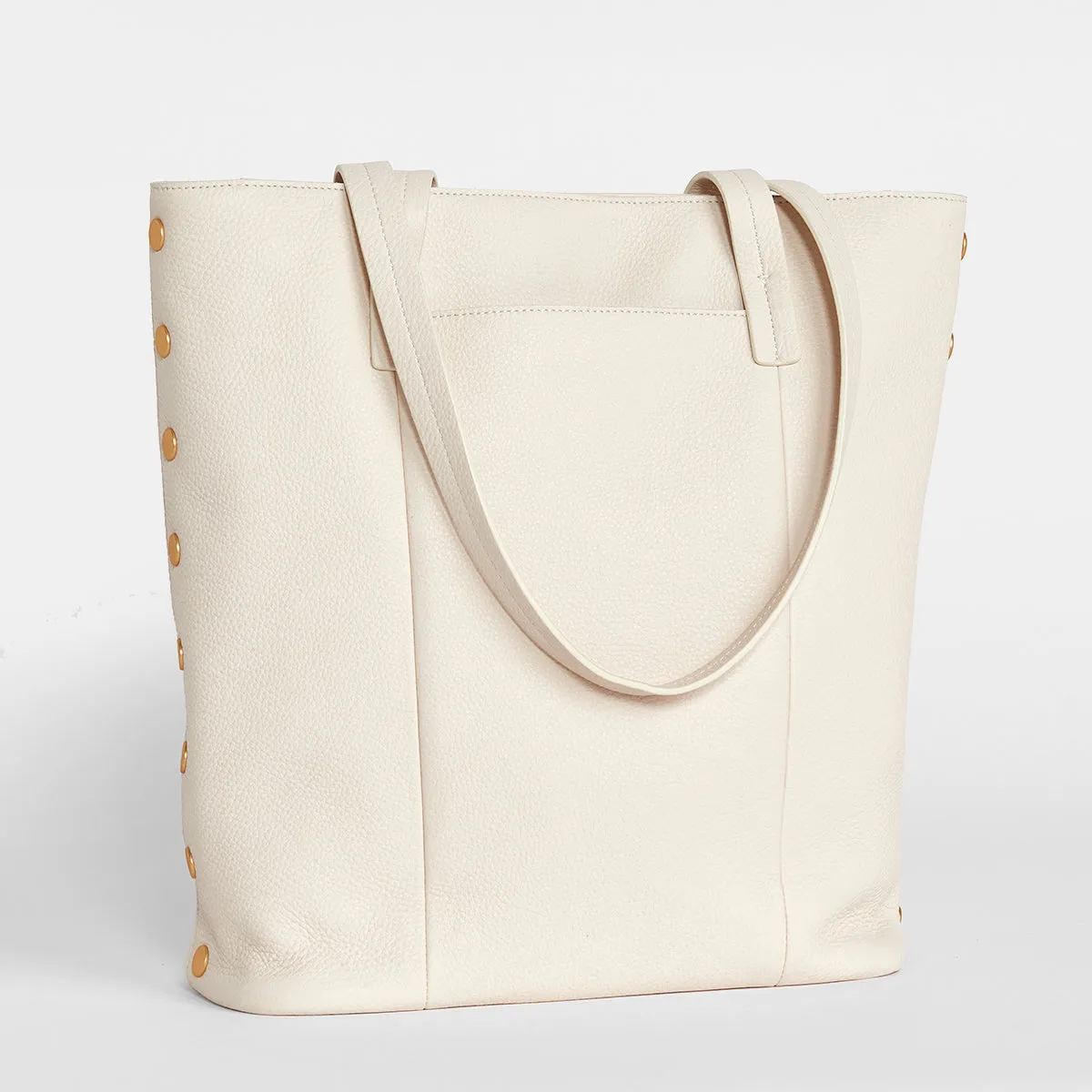 Addie Tote | Calla Lily White/Brushed Gold