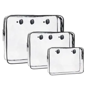 Aimeiar 3 Packs Clear Bogg Beach Tote Bag Accessories suitable for Bogg Bag Insert Bag Travel Cellphone Makeup Clean Toiletry Brush Organizer Cosmetic Divider Storage Inner Pouch