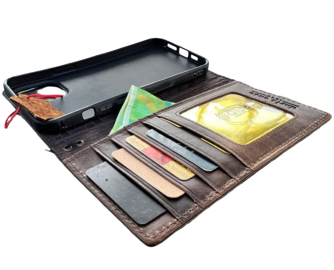 ARICHI Genuine Leather Wallet Case for Google Pixel 9 8 7 6 Pro XL