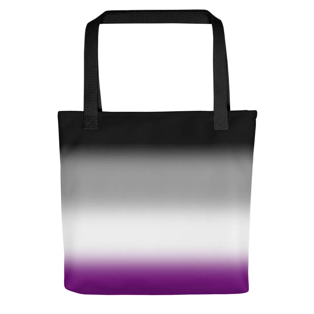 Asexual Ace Pride Tote Bag in Ombre