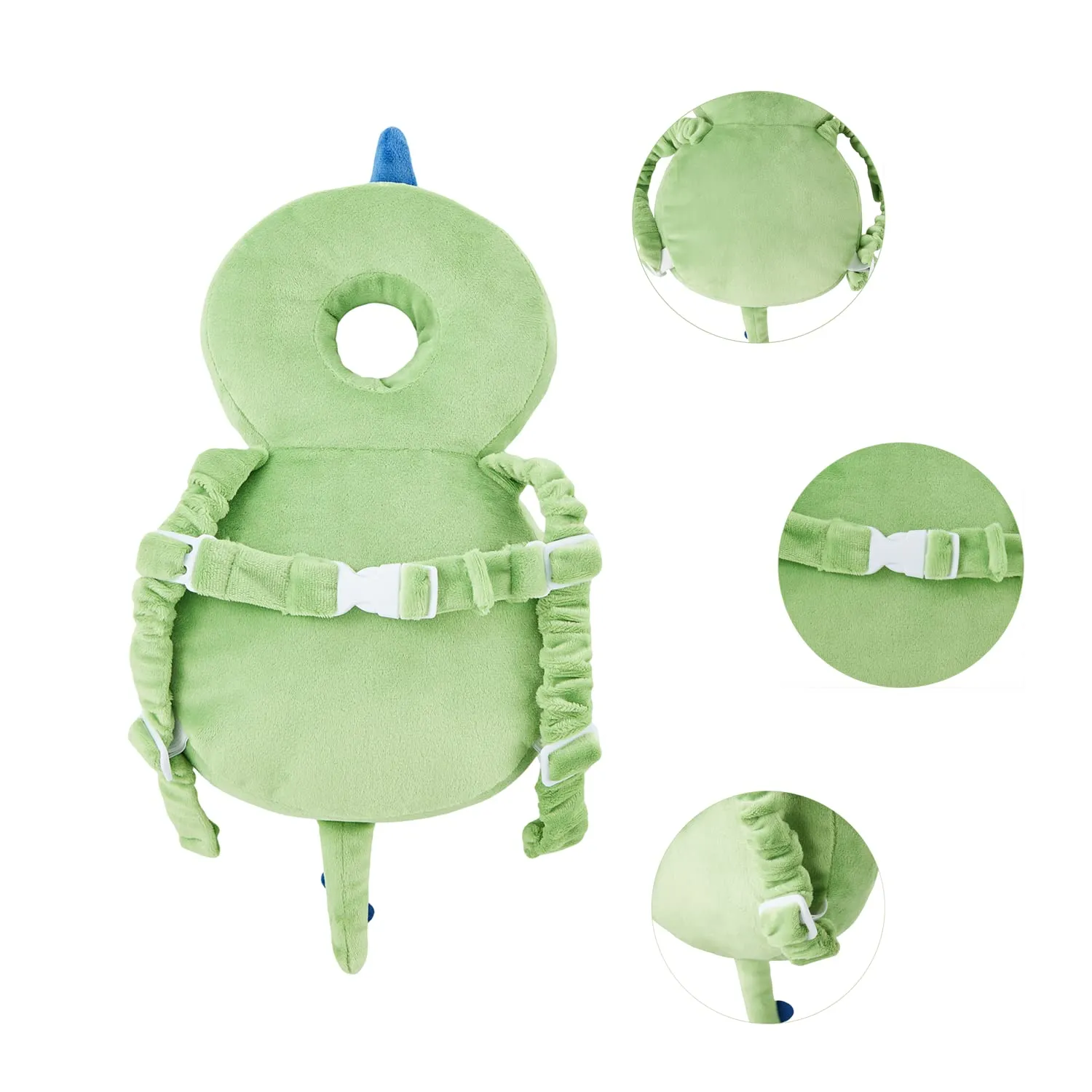 Baby Back Potection Toddler Safety Protector Cushion Pad Toddler Backpack for Crawling Walking Adjustable Back Safety for Boys and Girls(Dinosaur) Dinosaur