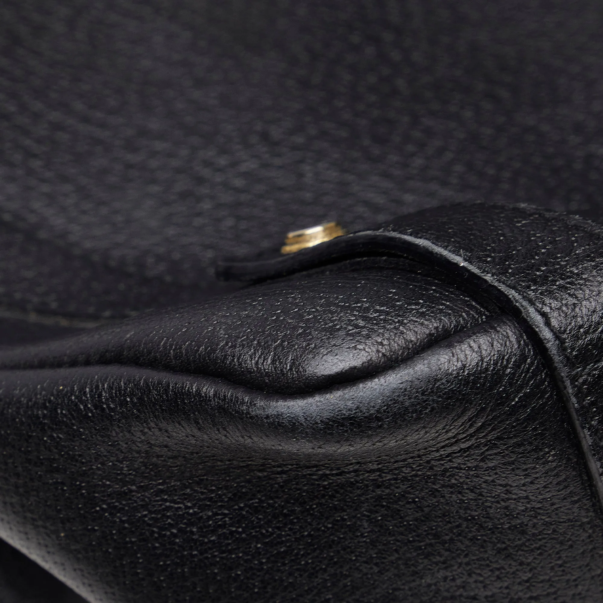 Black Gucci Leather Abbey Tote