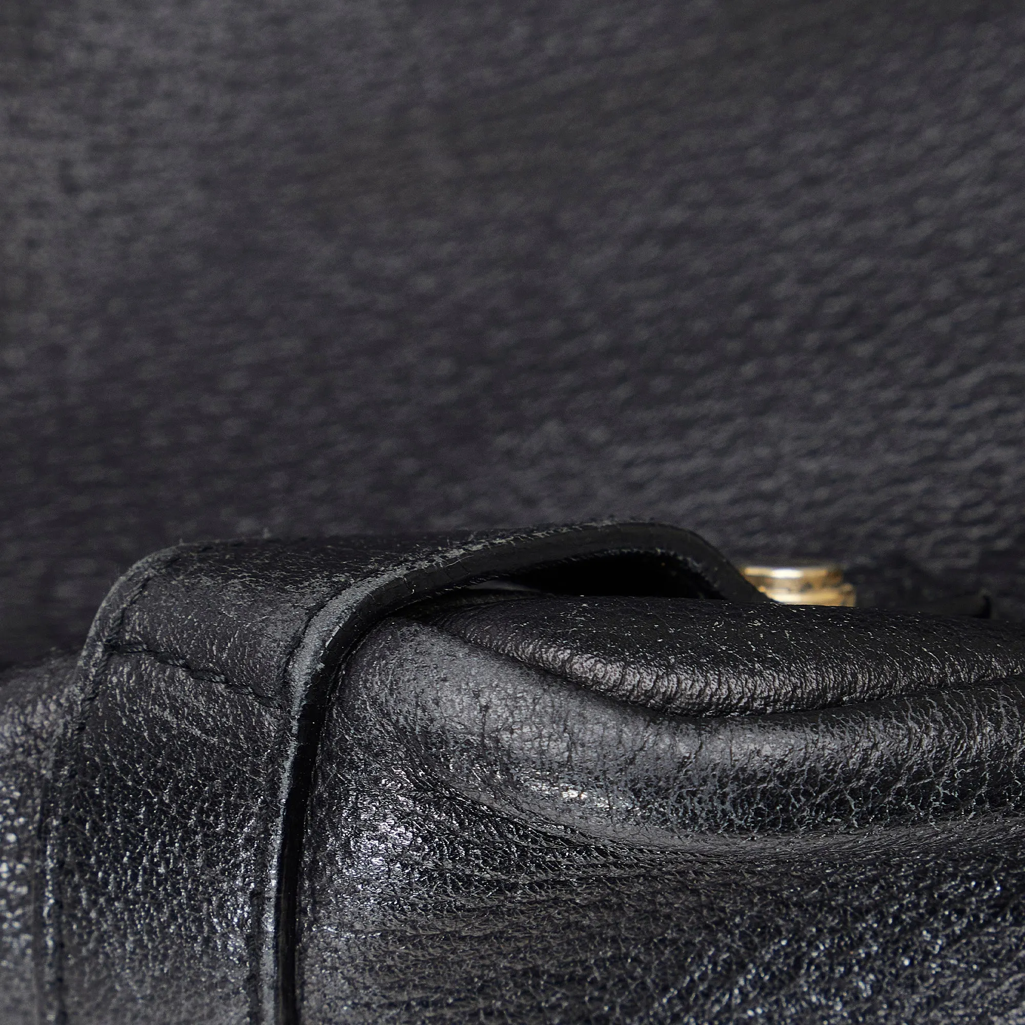 Black Gucci Leather Abbey Tote