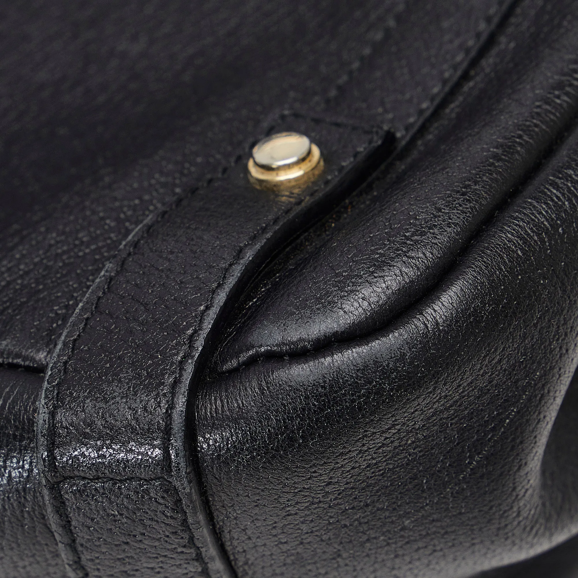 Black Gucci Leather Abbey Tote