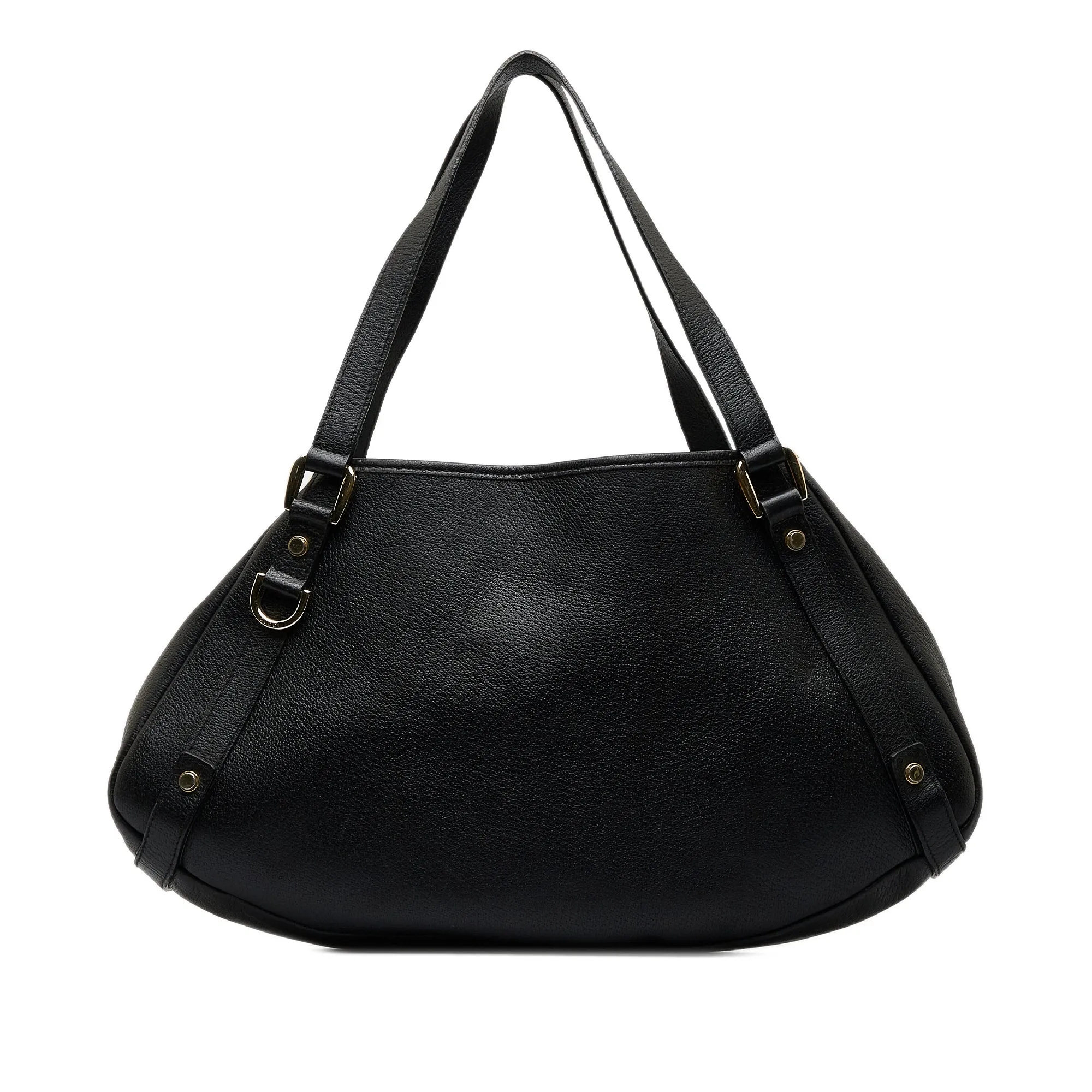Black Gucci Leather Abbey Tote