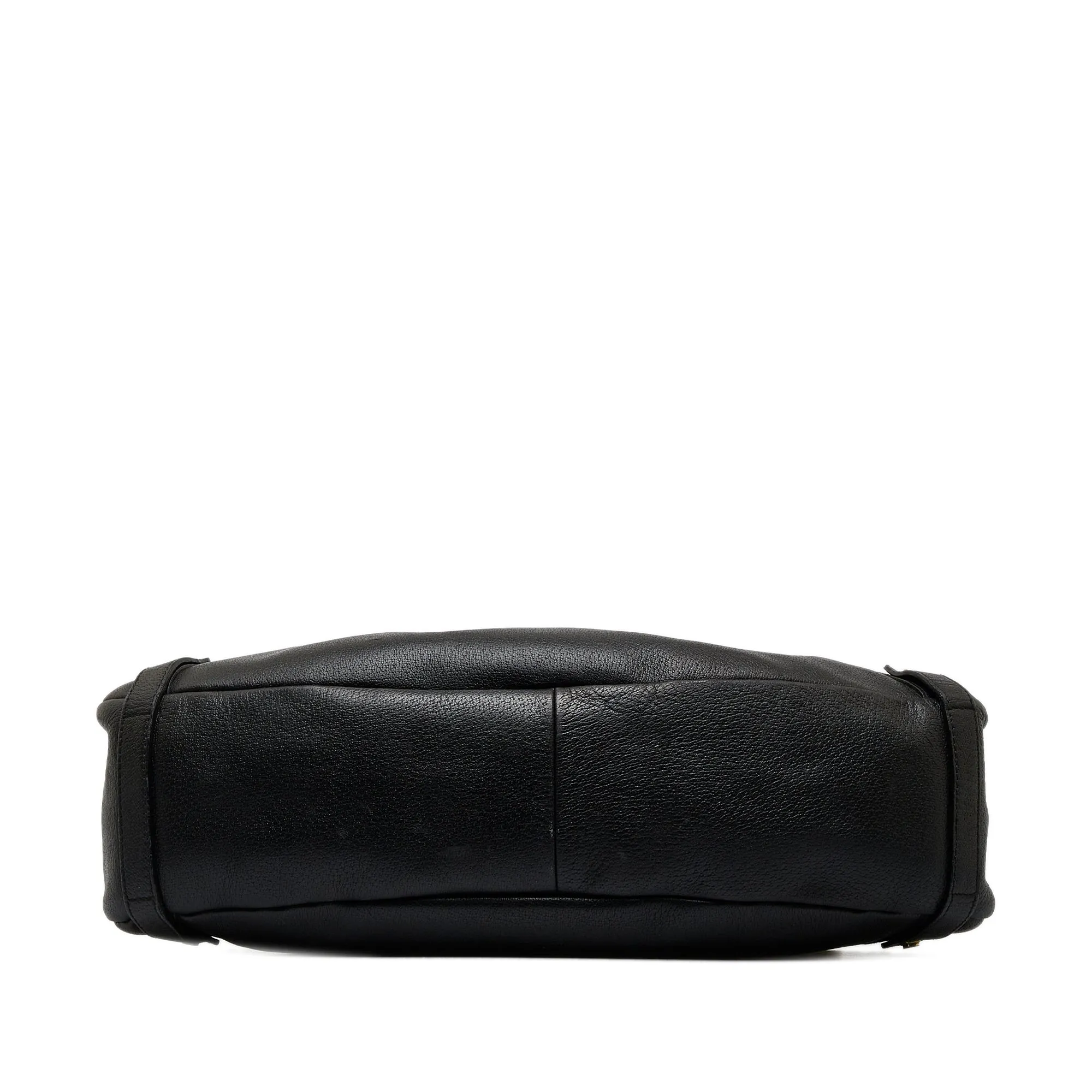 Black Gucci Leather Abbey Tote