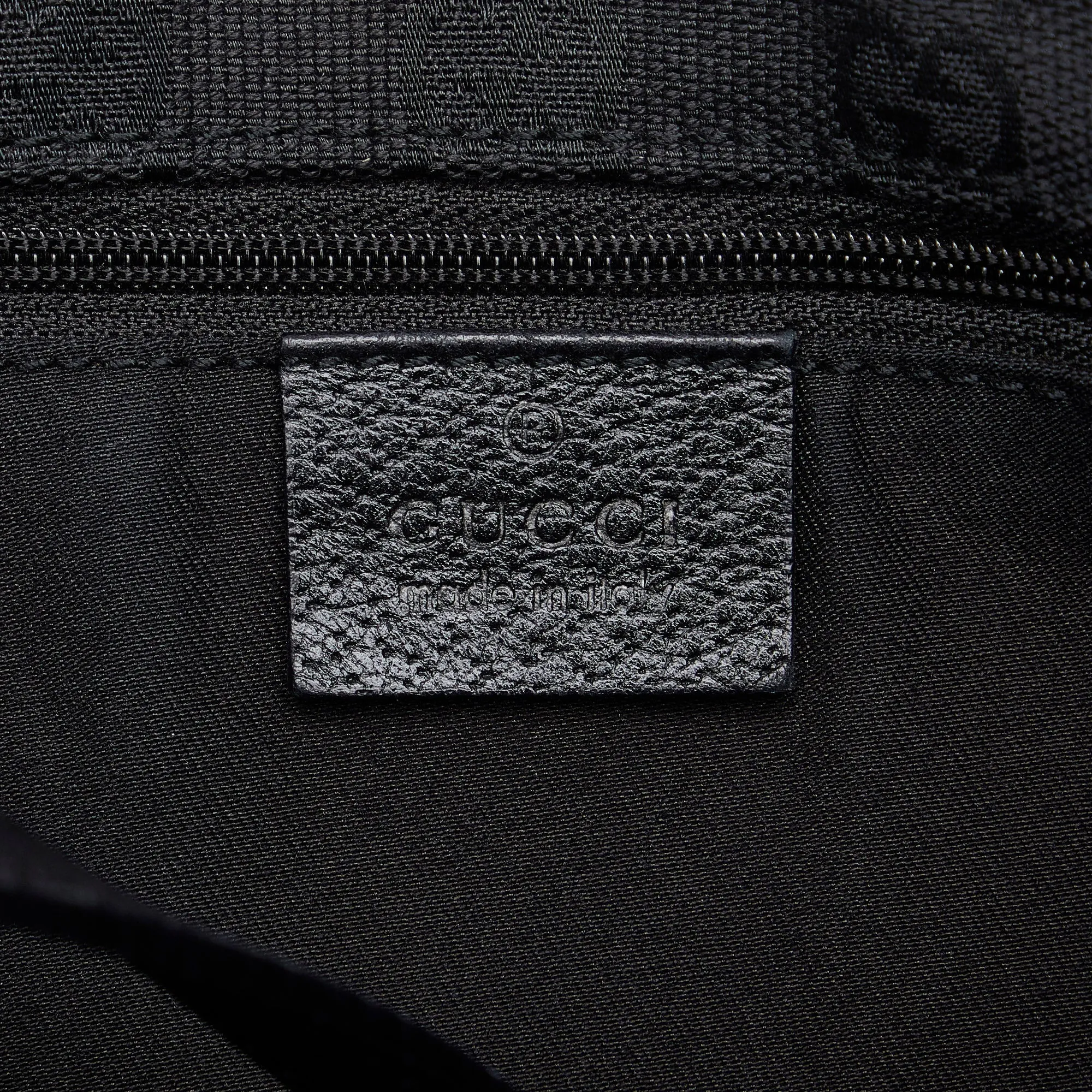 Black Gucci Leather Abbey Tote