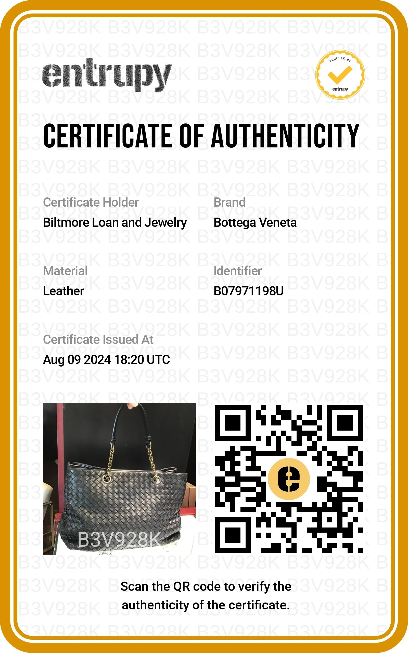 Bottega Veneta Medium Classic Intrecciato Nappa Chain Tote