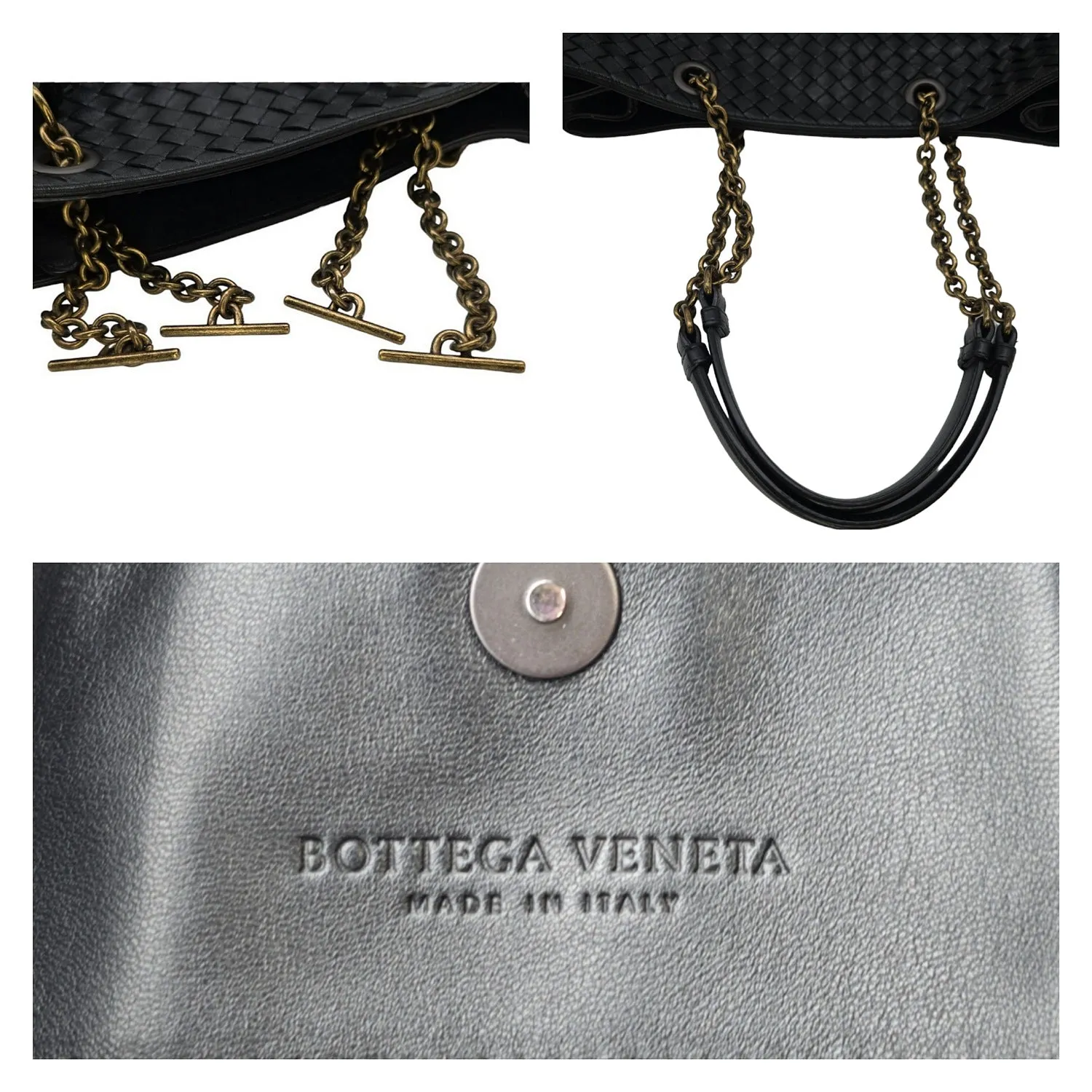 Bottega Veneta Medium Classic Intrecciato Nappa Chain Tote