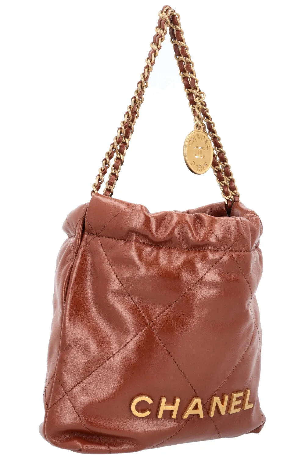 CHANEL 22 Bag Mini Brown