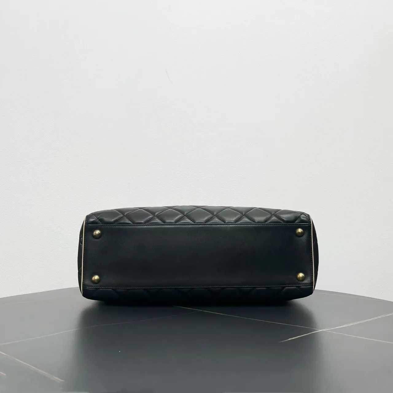 Chanel Black Leather Tote Bag