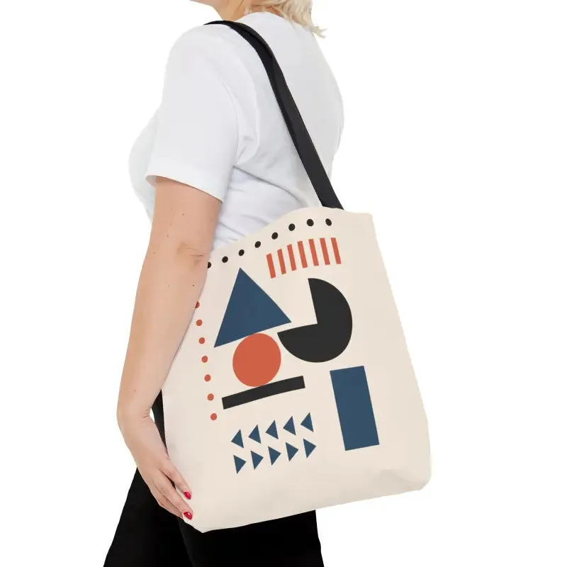 Chic Abstract Shapes Tote Bag for Trendy Looks