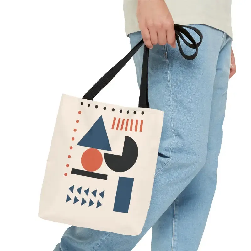 Chic Abstract Shapes Tote Bag for Trendy Looks
