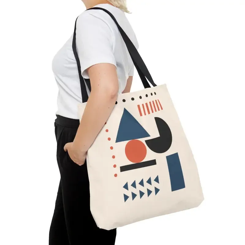 Chic Abstract Shapes Tote Bag for Trendy Looks