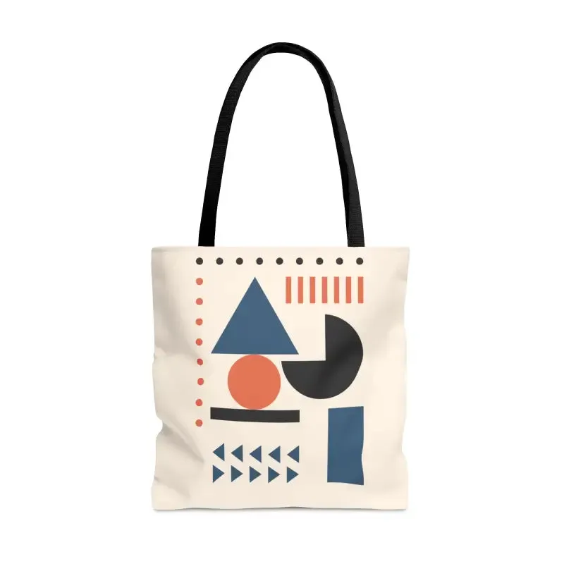 Chic Abstract Shapes Tote Bag for Trendy Looks