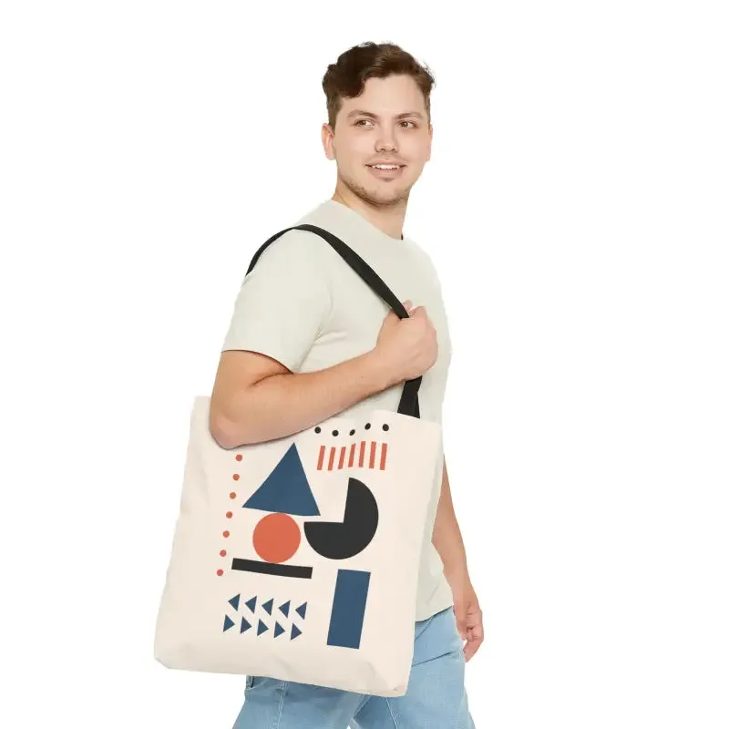 Chic Abstract Shapes Tote Bag for Trendy Looks
