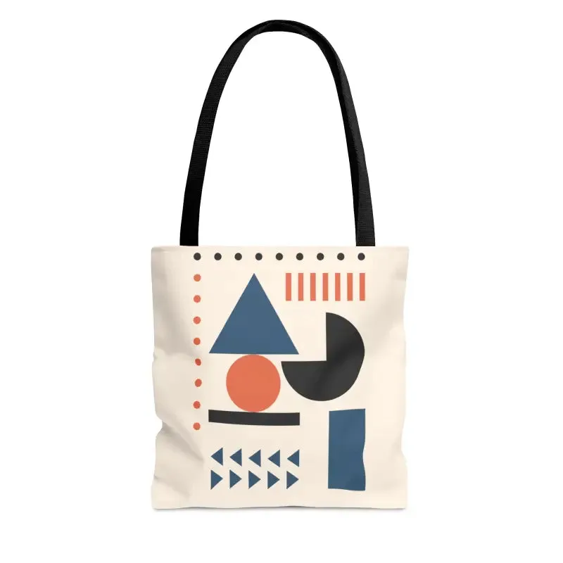 Chic Abstract Shapes Tote Bag for Trendy Looks