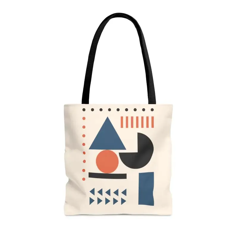 Chic Abstract Shapes Tote Bag for Trendy Looks