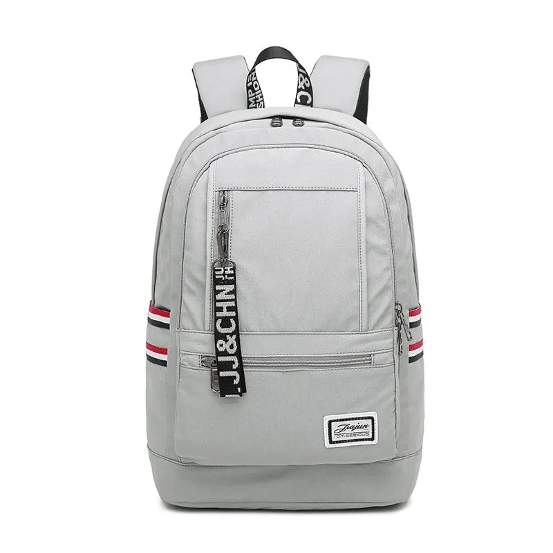 Chic School Backpack for Girls Waterproof Bookbag with USB Charging Port Pink/Black