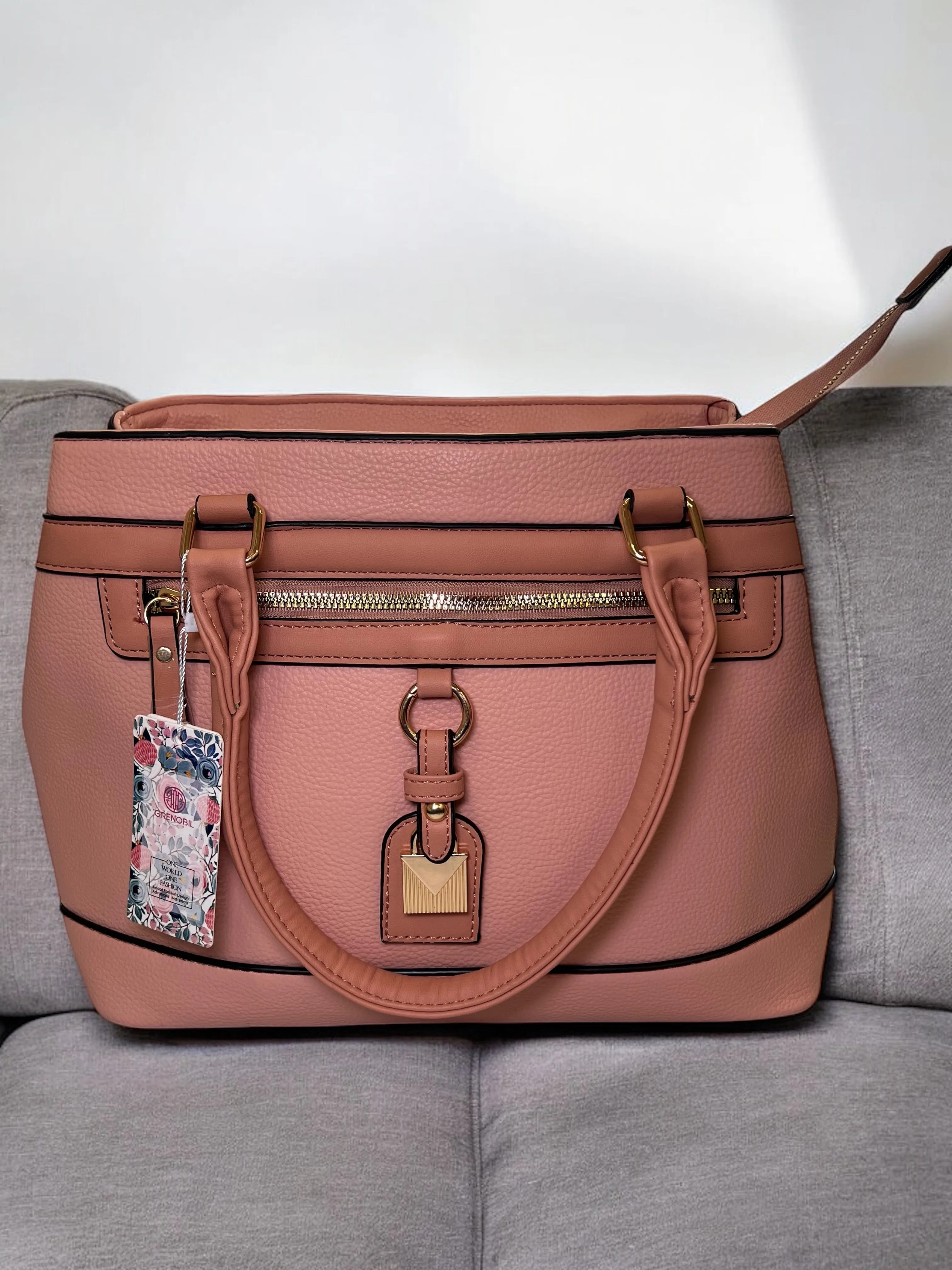 Classic Caramel Elegance Tote Bag by Grenobil