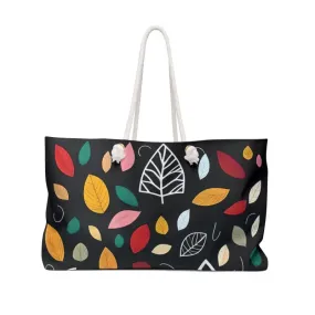 Colorful Leaves Oversized Polyester Weekender Bag