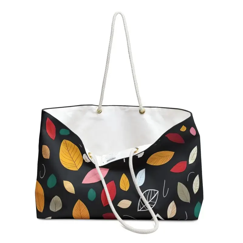 Colorful Leaves Oversized Polyester Weekender Bag