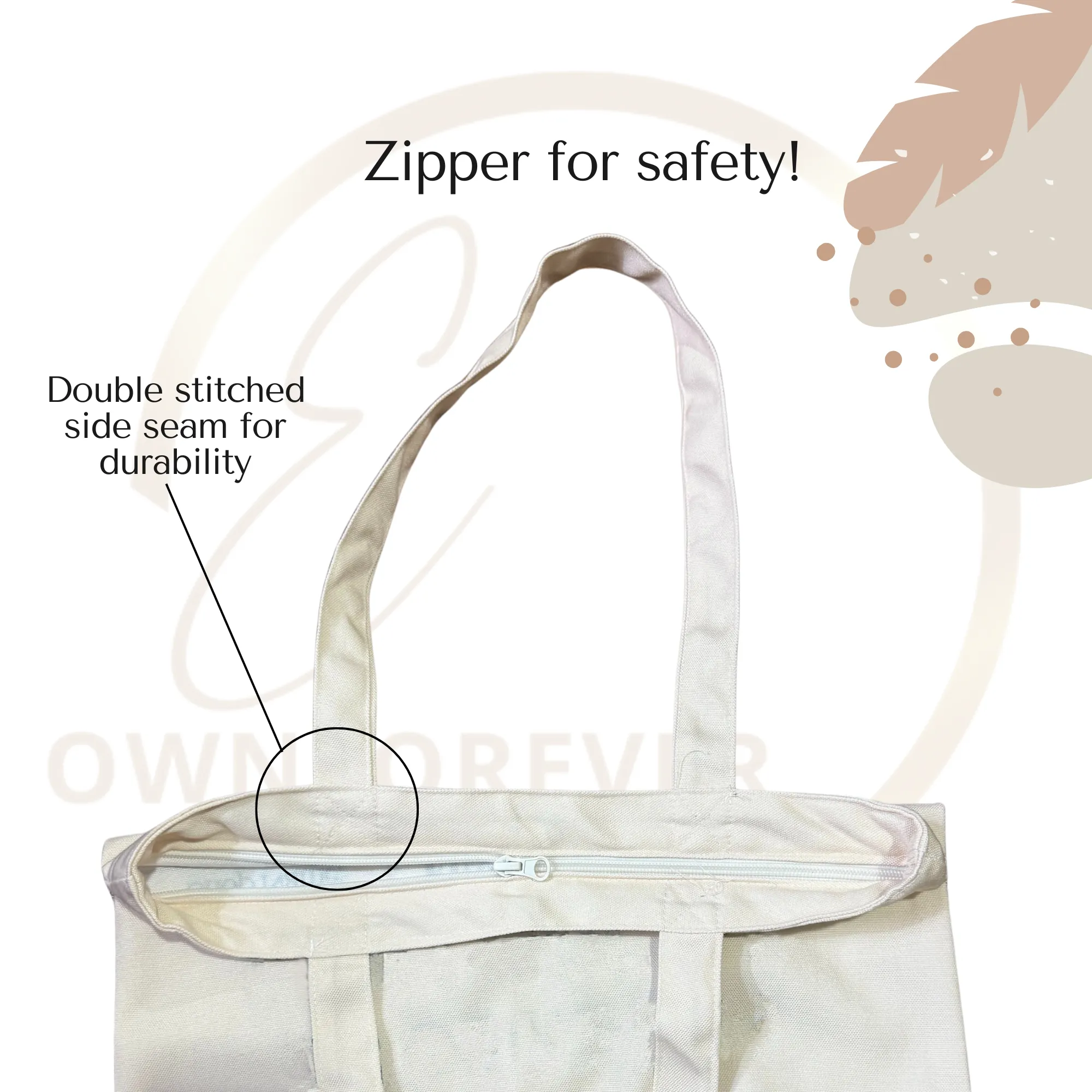 Cooking Skills Omlette to Bhurji Tote bag with Zipper Light Green