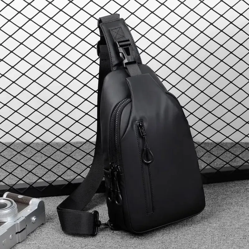 Cross Body Bag - Large Capacity Usb Charging Multifunctional Chest Bag Fashion Simple Commuter Lightweight Shoulder Crossbody Bag
