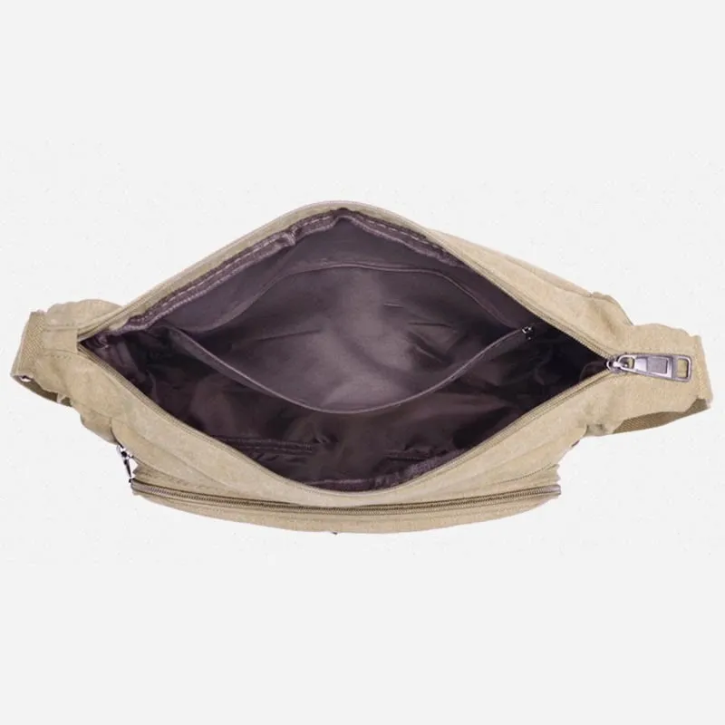 Crossbody Bag For Men Vintage Outdoor Canvas Business Shoulder Bag