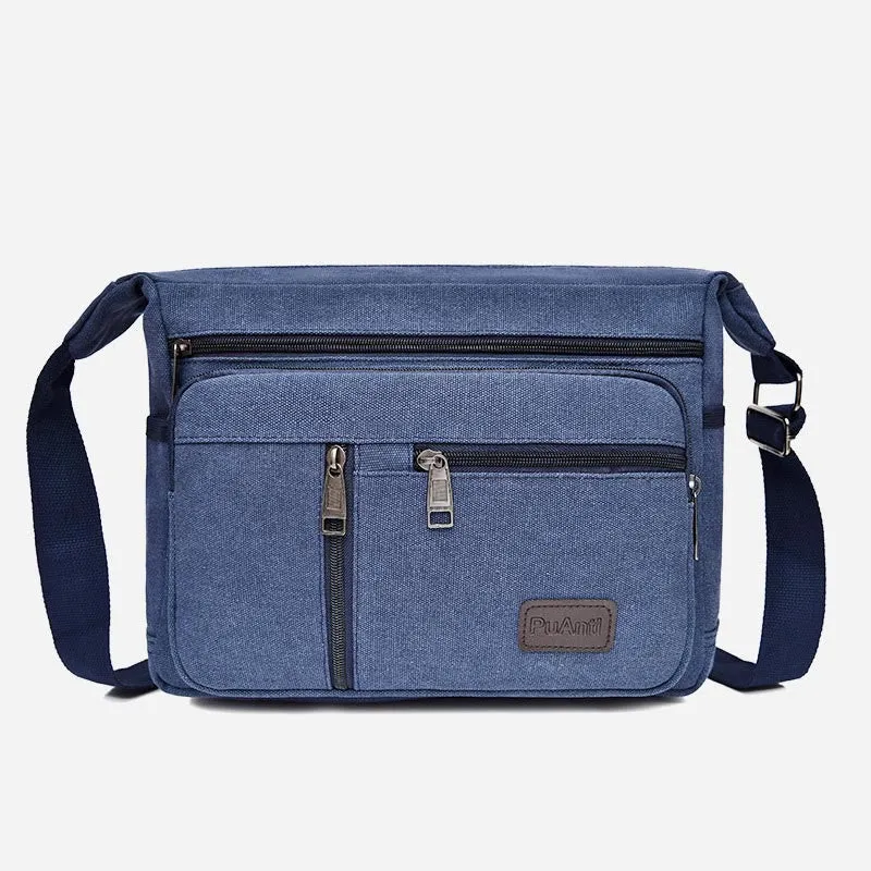 Crossbody Bag For Men Vintage Outdoor Canvas Business Shoulder Bag