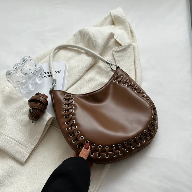 Designer Bag Women's New Trendy French Style Advanced Texture Crossbody Special-Interest Handbag All-Match Shoulder Tote Bag