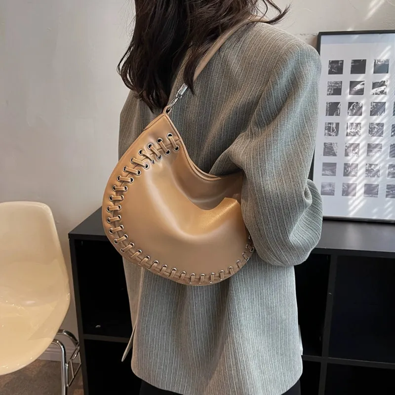 Designer Bag Women's New Trendy French Style Advanced Texture Crossbody Special-Interest Handbag All-Match Shoulder Tote Bag