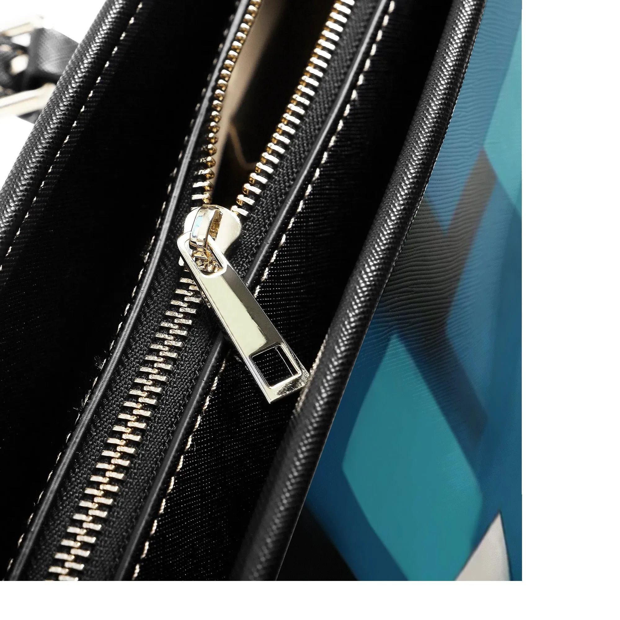 Elegant White Dog Art Durable Zipper Handbag