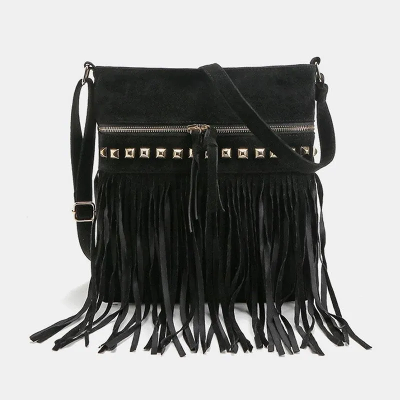 Fashion Large Capacity Tassel Crossbody Bag