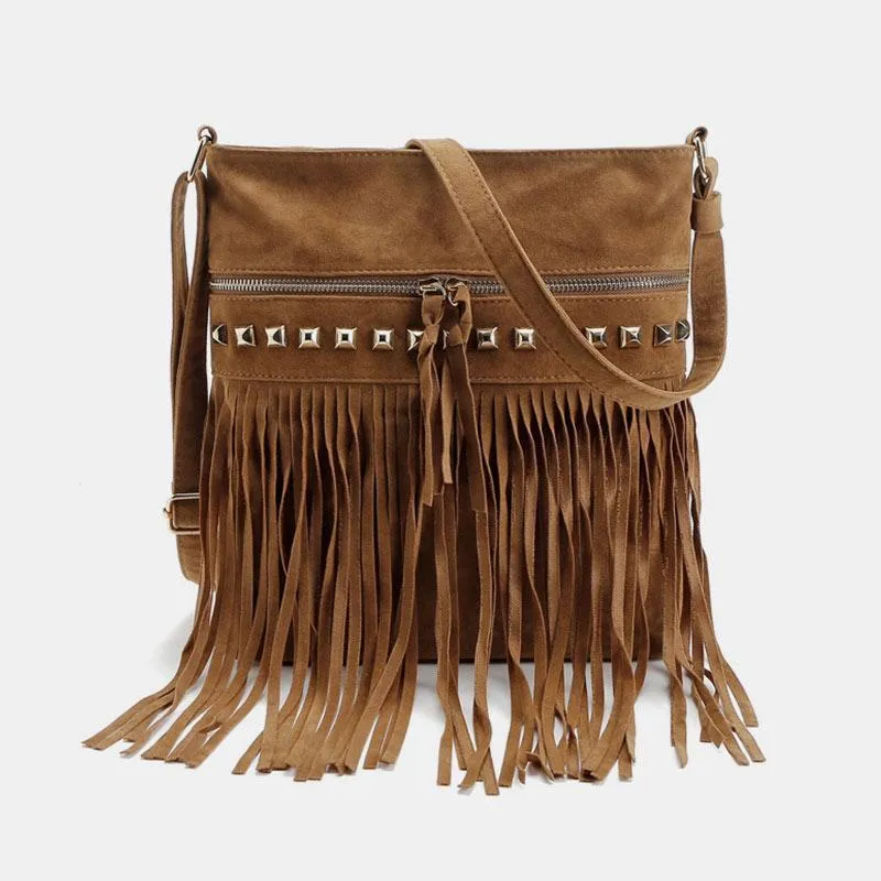 Fashion Large Capacity Tassel Crossbody Bag