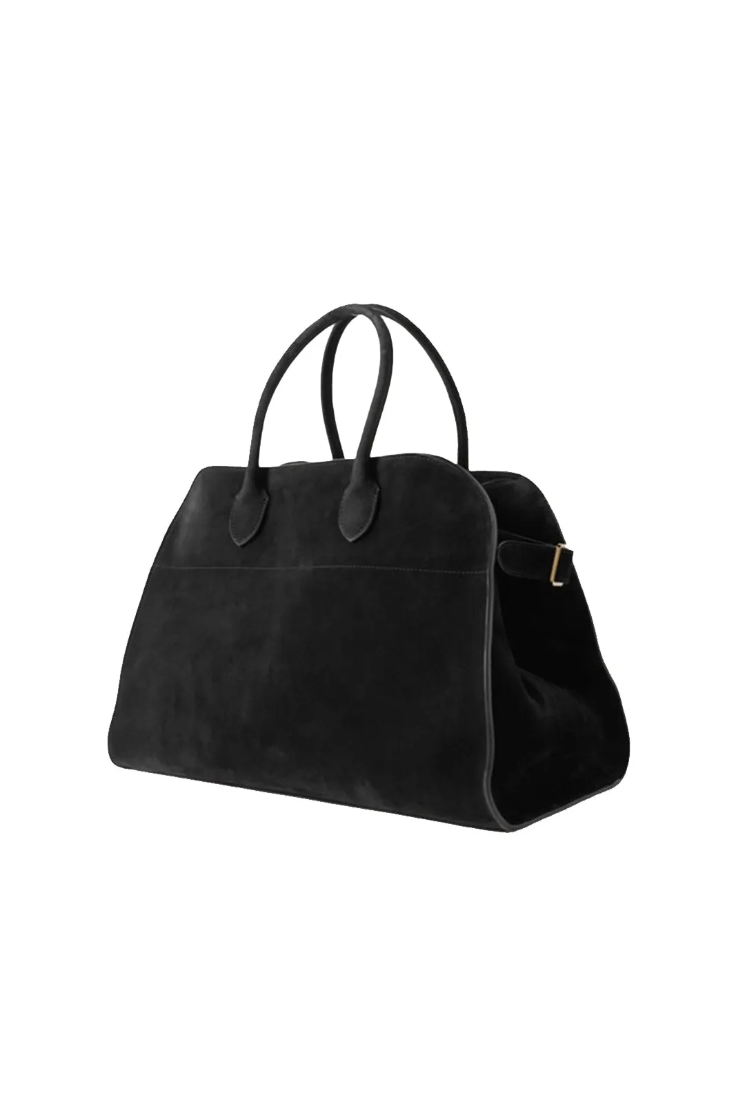 Faux Suede Tote Bag – Brown and Black
