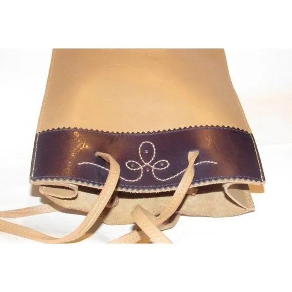 Furla Camel  and Brown Leather Petite Tote