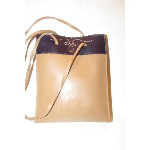 Furla Camel  and Brown Leather Petite Tote