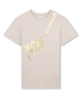 Girls Ivory T-Shirt Dress