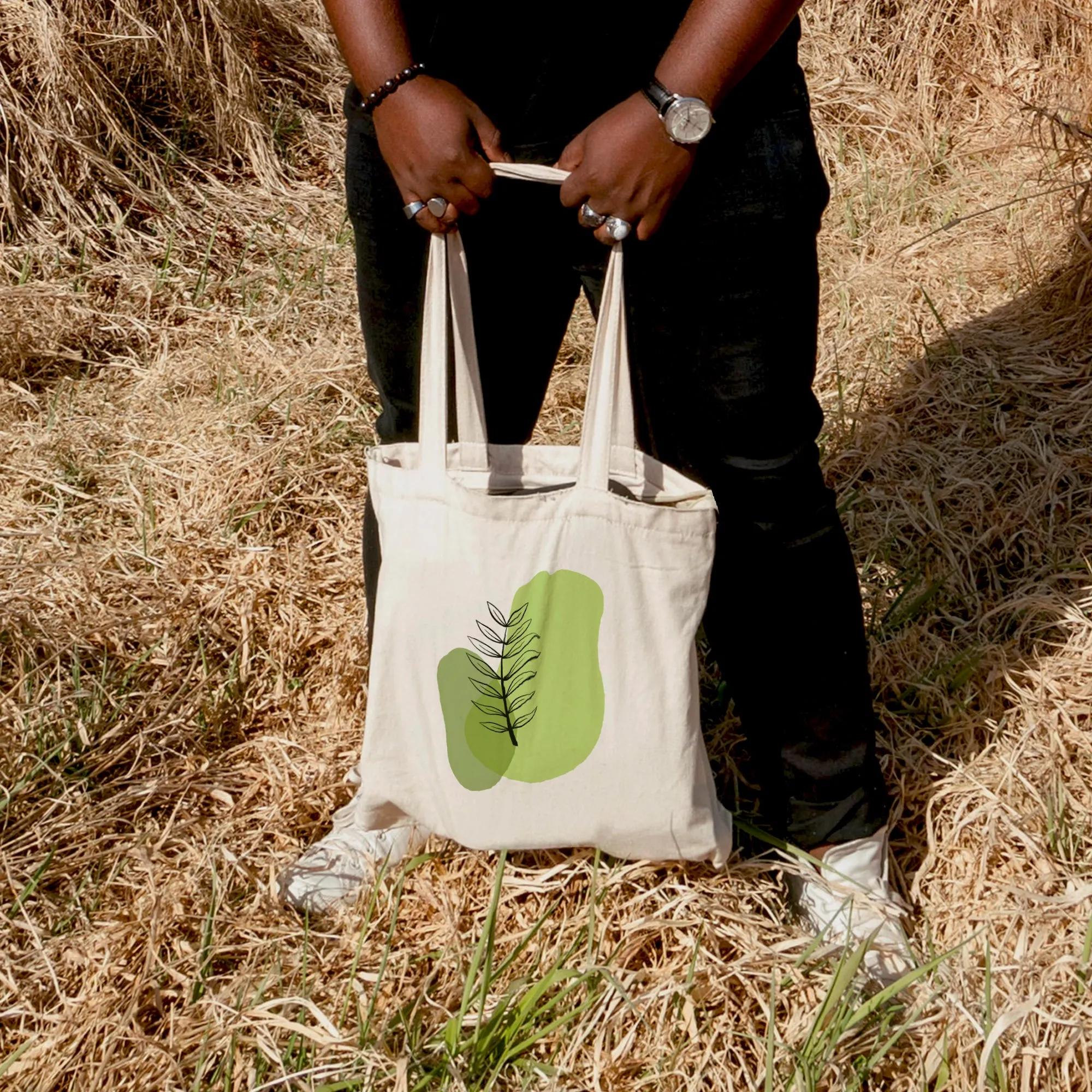 Green spot plant Tote Bag