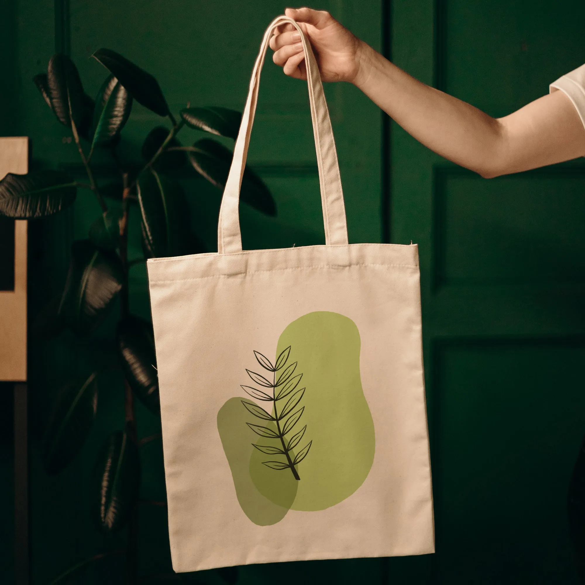 Green spot plant Tote Bag