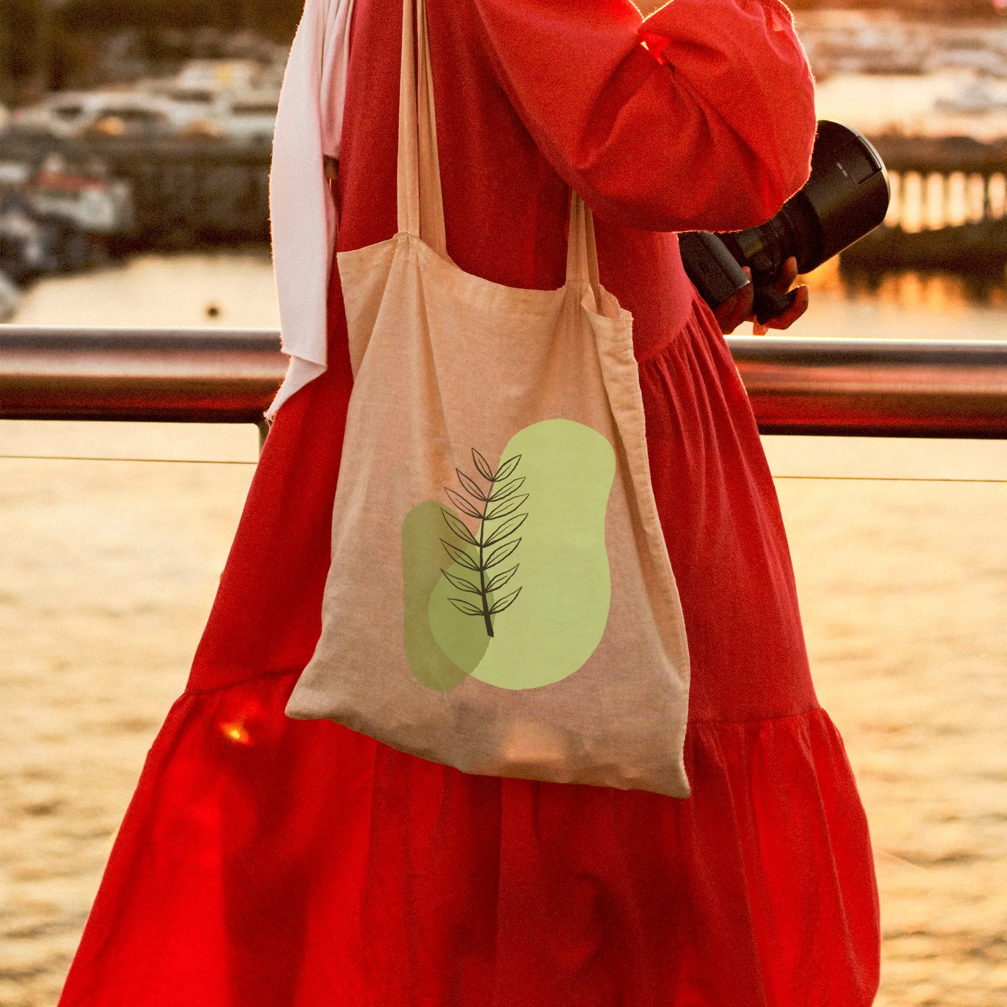 Green spot plant Tote Bag