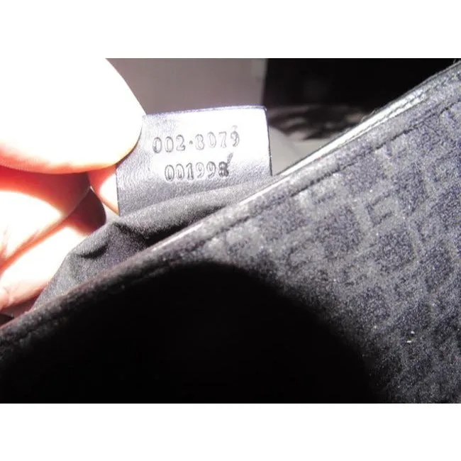 Gucci Top Handle Bag Vintage Pursesdesigner Purses Black Suede Satchel