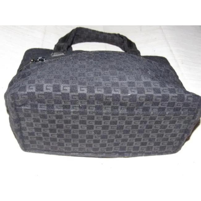Gucci Top Handle Bag Vintage Pursesdesigner Purses Black Suede Satchel