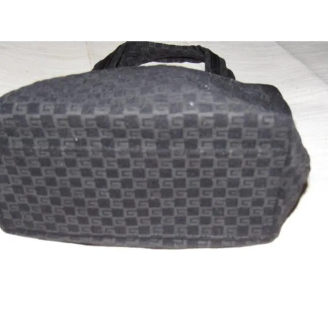 Gucci Top Handle Bag Vintage Pursesdesigner Purses Black Suede Satchel