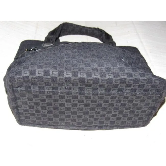 Gucci Vintage Black And Brown Square G Logo Print